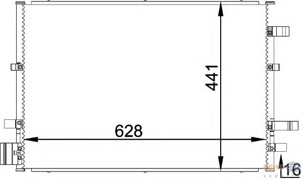 Condensator, climatizare 8FC 351 318-361 HELLA - Radiator clima Condensator, climatizare 8FC 351 318-361 HELLA - Radiator clima