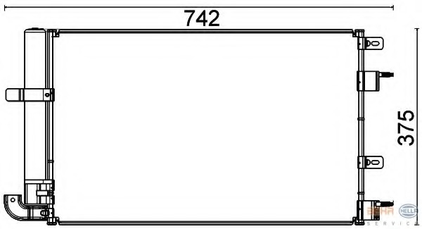 Condensator, climatizare 8FC 351 318-601 HELLA - Radiator clima Condensator, climatizare 8FC 351 318-601 HELLA - Radiator clima