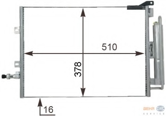 Condensator, climatizare 8FC 351 319-241 HELLA - Radiator clima Condensator, climatizare 8FC 351 319-241 HELLA - Radiator clima