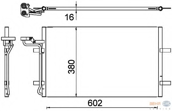 Condensator, climatizare 8FC 351 319-301 HELLA - Radiator clima Condensator, climatizare 8FC 351 319-301 HELLA - Radiator clima
