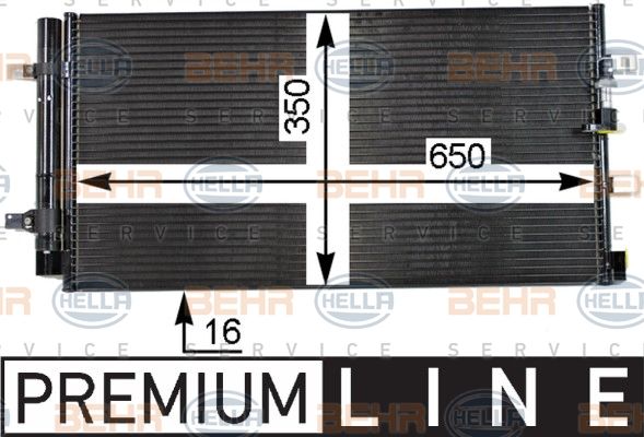 Condensator, climatizare 8FC 351 319-481 HELLA - Radiator clima Condensator, climatizare 8FC 351 319-481 HELLA - Radiator clima