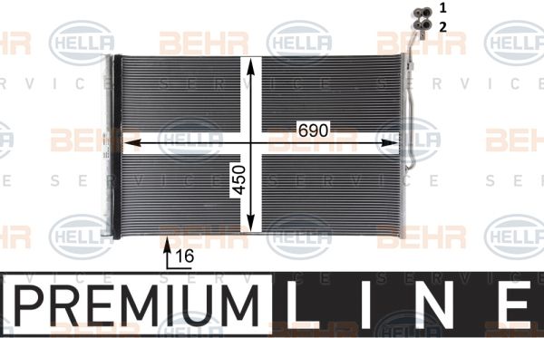Condensator, climatizare 8FC 351 343-161 HELLA - Radiator clima Condensator, climatizare 8FC 351 343-161 HELLA - Radiator clima