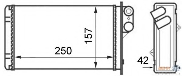 Schimbator caldura, incalzire habitaclu 8FH 351 024-291 HELLA - Schimbator caldura Schimbator caldura, incalzire habitaclu 8FH 351 024-291 HELLA - Schimbator caldura