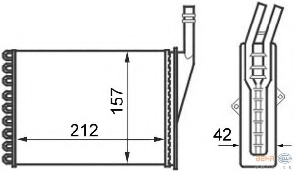 Schimbator caldura, incalzire habitaclu 8FH 351 024-361 HELLA - Schimbator caldura Schimbator caldura, incalzire habitaclu 8FH 351 024-361 HELLA - Schimbator caldura