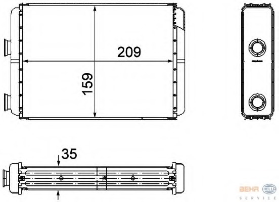 Schimbator caldura, incalzire habitaclu 8FH 351 308-251 HELLA - Schimbator caldura Schimbator caldura, incalzire habitaclu 8FH 351 308-251 HELLA - Schimbator caldura