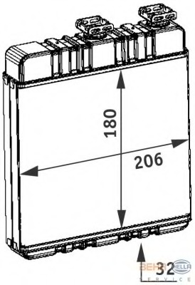 Schimbator caldura, incalzire habitaclu 8FH 351 311-141 HELLA - Schimbator caldura Schimbator caldura, incalzire habitaclu 8FH 351 311-141 HELLA - Schimbator caldura