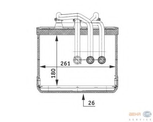 Schimbator caldura, incalzire habitaclu 8FH 351 311-211 HELLA - Schimbator caldura Schimbator caldura, incalzire habitaclu 8FH 351 311-211 HELLA - Schimbator caldura