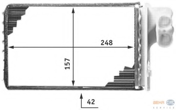 Schimbator caldura, incalzire habitaclu 8FH 351 311-671 HELLA - Schimbator caldura Schimbator caldura, incalzire habitaclu 8FH 351 311-671 HELLA - Schimbator caldura