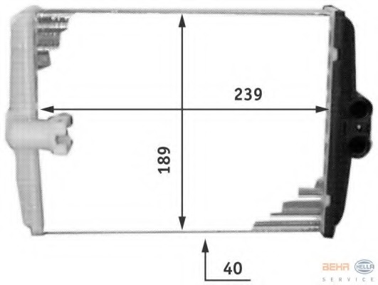 Schimbator caldura, incalzire habitaclu 8FH 351 311-761 HELLA - Schimbator caldura Schimbator caldura, incalzire habitaclu 8FH 351 311-761 HELLA - Schimbator caldura