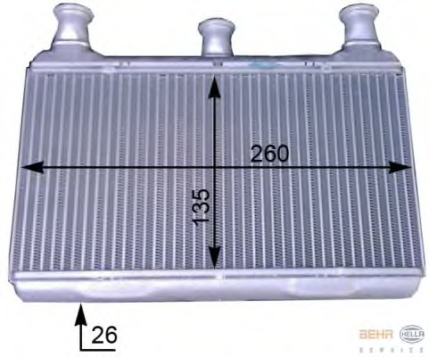 Schimbator caldura, incalzire habitaclu 8FH 351 312-161 HELLA - Schimbator caldura Schimbator caldura, incalzire habitaclu 8FH 351 312-161 HELLA - Schimbator caldura