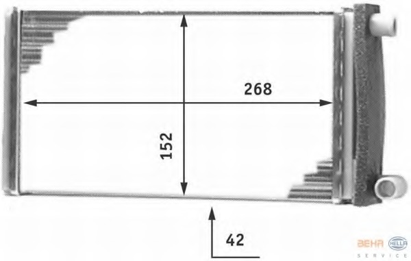 Schimbator caldura, incalzire habitaclu 8FH 351 312-251 HELLA - Radiator incalzire interior Schimbator caldura, incalzire habitaclu 8FH 351 312-251 HELLA - Radiator incalzire interior