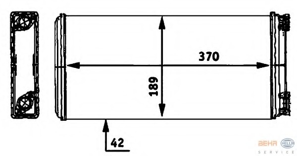 Schimbator caldura, incalzire habitaclu 8FH 351 312-361 HELLA - Schimbator caldura Schimbator caldura, incalzire habitaclu 8FH 351 312-361 HELLA - Schimbator caldura