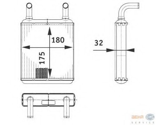 Schimbator caldura, incalzire habitaclu 8FH 351 312-581 HELLA - Schimbator caldura Schimbator caldura, incalzire habitaclu 8FH 351 312-581 HELLA - Schimbator caldura