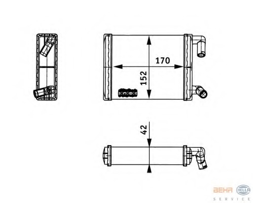 Schimbator caldura, incalzire habitaclu 8FH 351 312-731 HELLA - Schimbator caldura Schimbator caldura, incalzire habitaclu 8FH 351 312-731 HELLA - Schimbator caldura