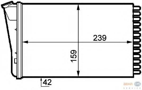 Schimbator caldura, incalzire habitaclu 8FH 351 313-291 HELLA - Schimbator caldura Schimbator caldura, incalzire habitaclu 8FH 351 313-291 HELLA - Schimbator caldura