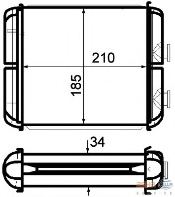 Schimbator caldura, incalzire habitaclu 8FH 351 315-341 HELLA - Schimbator caldura Schimbator caldura, incalzire habitaclu 8FH 351 315-341 HELLA - Schimbator caldura