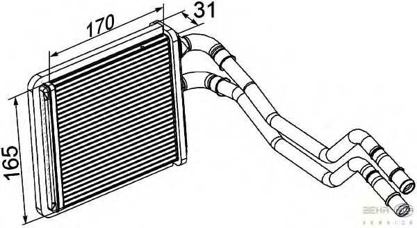 Schimbator caldura, incalzire habitaclu 8FH 351 315-591 HELLA - Schimbator caldura Schimbator caldura, incalzire habitaclu 8FH 351 315-591 HELLA - Schimbator caldura