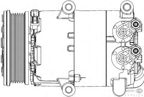 Compresor, climatizare 8FK 351 334-421 HELLA - Compresor/piese Compresor, climatizare 8FK 351 334-421 HELLA - Compresor/piese