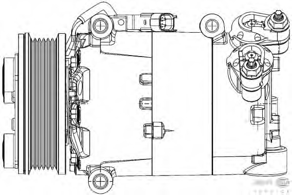Compresor, climatizare 8FK 351 334-431 HELLA - Compresor/piese Compresor, climatizare 8FK 351 334-431 HELLA - Compresor/piese