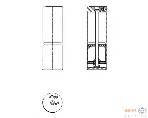 uscator,aer conditionat 8FT 351 196-581 HELLA - Uscator uscator,aer conditionat 8FT 351 196-581 HELLA - Uscator
