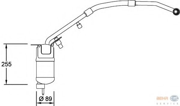 uscator,aer conditionat 8FT 351 198-151 HELLA - Uscator uscator,aer conditionat 8FT 351 198-151 HELLA - Uscator