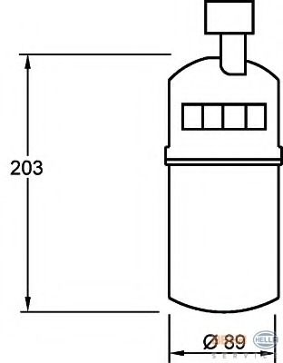 uscator,aer conditionat 8FT 351 335-041 HELLA - Uscator uscator,aer conditionat 8FT 351 335-041 HELLA - Uscator