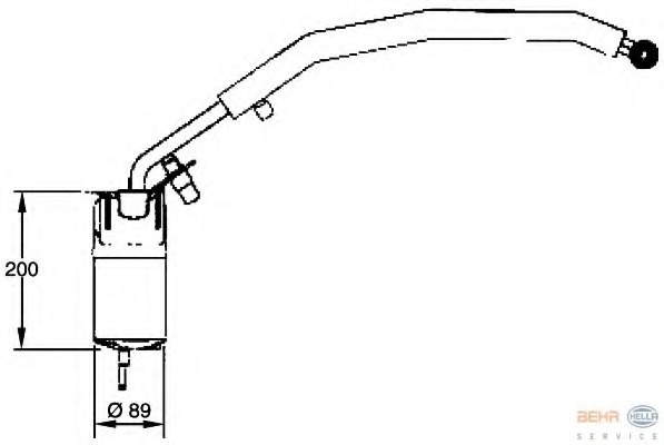 uscator,aer conditionat 8FT 351 335-071 HELLA - Uscator uscator,aer conditionat 8FT 351 335-071 HELLA - Uscator