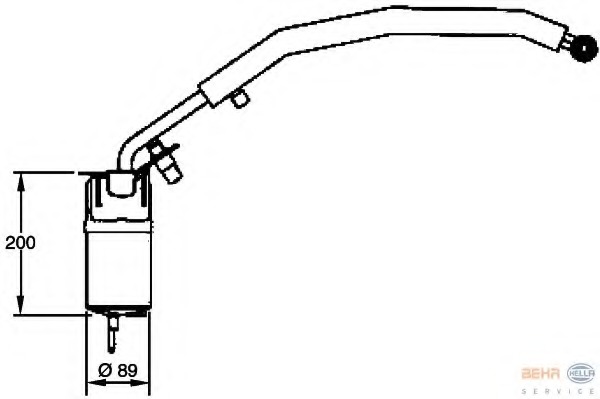 uscator,aer conditionat 8FT 351 335-081 HELLA - Uscator uscator,aer conditionat 8FT 351 335-081 HELLA - Uscator