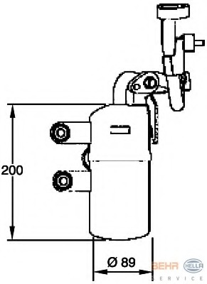 uscator,aer conditionat 8FT 351 335-111 HELLA - Uscator uscator,aer conditionat 8FT 351 335-111 HELLA - Uscator