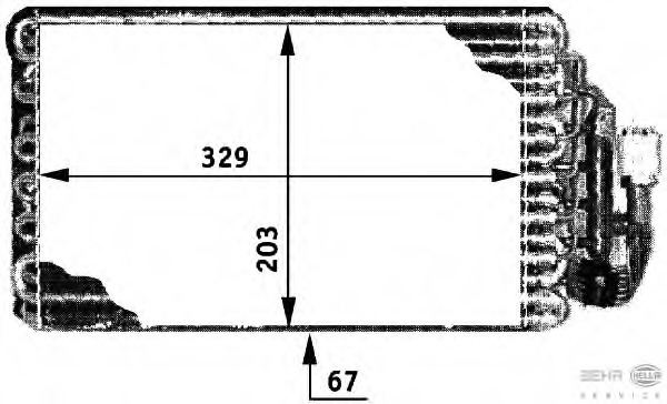 evaporator,aer conditionat 8FV 351 210-011 HELLA - Vaporizator evaporator,aer conditionat 8FV 351 210-011 HELLA - Vaporizator
