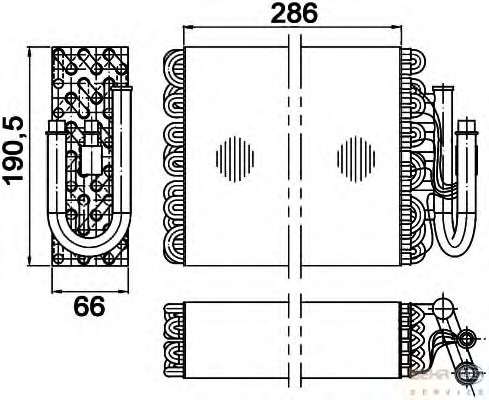 evaporator,aer conditionat 8FV 351 210-241 HELLA - Vaporizator evaporator,aer conditionat 8FV 351 210-241 HELLA - Vaporizator