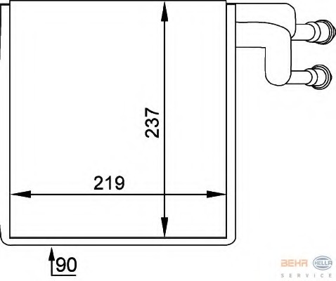 evaporator,aer conditionat 8FV 351 211-041 HELLA - Vaporizator evaporator,aer conditionat 8FV 351 211-041 HELLA - Vaporizator