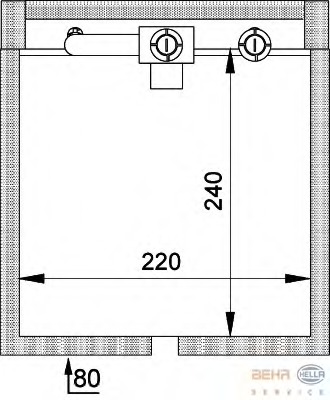 evaporator,aer conditionat 8FV 351 211-071 HELLA - Vaporizator evaporator,aer conditionat 8FV 351 211-071 HELLA - Vaporizator