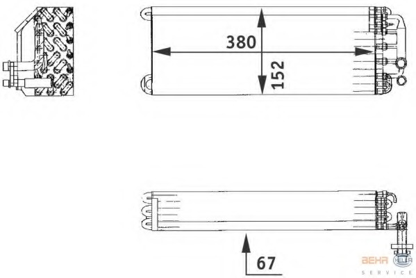 evaporator,aer conditionat 8FV 351 211-171 HELLA - Vaporizator evaporator,aer conditionat 8FV 351 211-171 HELLA - Vaporizator