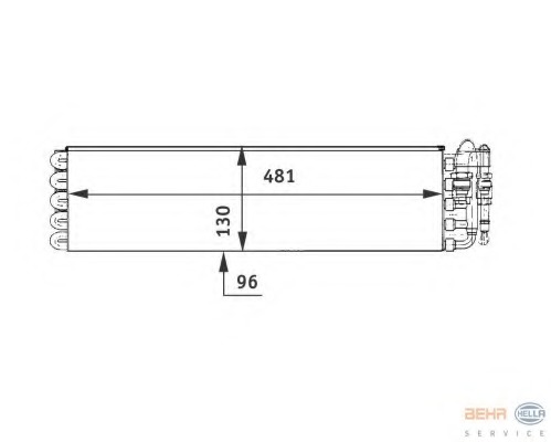 evaporator,aer conditionat 8FV 351 211-491 HELLA - Vaporizator evaporator,aer conditionat 8FV 351 211-491 HELLA - Vaporizator