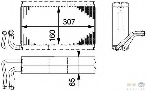 evaporator,aer conditionat 8FV 351 211-771 HELLA - Vaporizator evaporator,aer conditionat 8FV 351 211-771 HELLA - Vaporizator