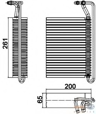 evaporator,aer conditionat 8FV 351 330-504 HELLA - Vaporizator evaporator,aer conditionat 8FV 351 330-504 HELLA - Vaporizator
