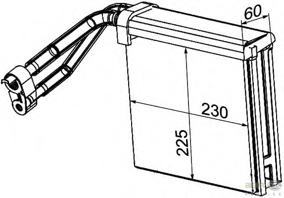 evaporator,aer conditionat 8FV 351 330-731 HELLA - Vaporizator evaporator,aer conditionat 8FV 351 330-731 HELLA - Vaporizator