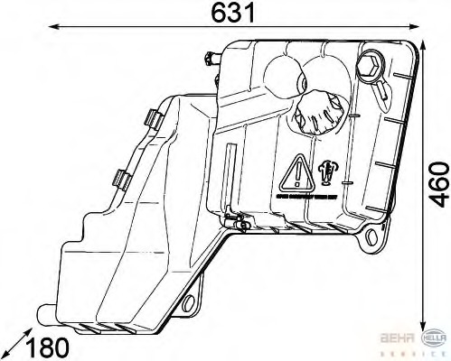 Vas de expansiune, racire 8MA 376 753-791 HELLA - Vas de expansiune lichid racire Vas de expansiune, racire 8MA 376 753-791 HELLA - Vas de expansiune lichid racire