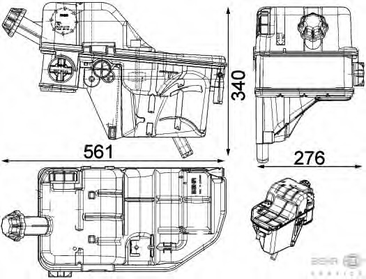 Vas de expansiune, racire 8MA 376 756-721 HELLA - Vas de expansiune lichid racire Vas de expansiune, racire 8MA 376 756-721 HELLA - Vas de expansiune lichid racire