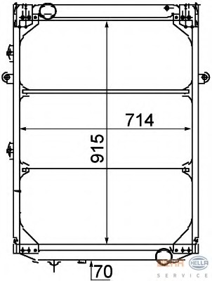 Radiator, racire motor 8MK 376 709-561 HELLA - Radiator apa/piese Radiator, racire motor 8MK 376 709-561 HELLA - Radiator apa/piese