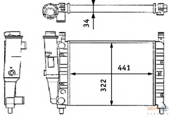 Radiator, racire motor 8MK 376 714-051 HELLA - Radiator apa/piese Radiator, racire motor 8MK 376 714-051 HELLA - Radiator apa/piese