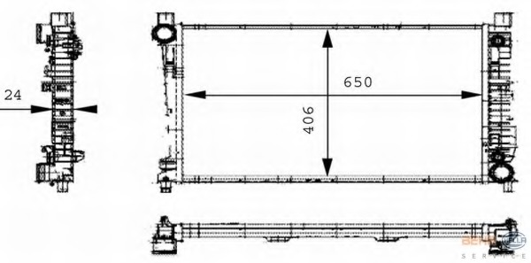 Radiator, racire motor 8MK 376 714-334 HELLA - Radiator apa/piese Radiator, racire motor 8MK 376 714-334 HELLA - Radiator apa/piese