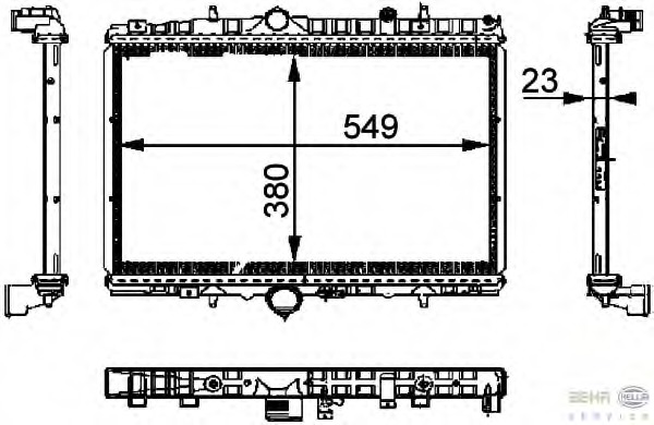 Radiator, racire motor 8MK 376 714-391 HELLA - Radiator apa/piese Radiator, racire motor 8MK 376 714-391 HELLA - Radiator apa/piese