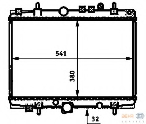 Radiator, racire motor 8MK 376 714-401 HELLA - Radiator apa/piese Radiator, racire motor 8MK 376 714-401 HELLA - Radiator apa/piese
