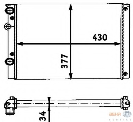 Radiator, racire motor 8MK 376 714-651 HELLA - Radiator apa/piese Radiator, racire motor 8MK 376 714-651 HELLA - Radiator apa/piese