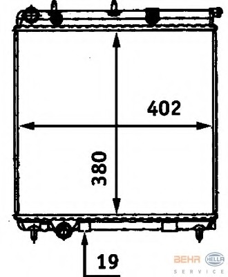 Radiator, racire motor 8MK 376 718-634 HELLA - Radiator apa/piese Radiator, racire motor 8MK 376 718-634 HELLA - Radiator apa/piese