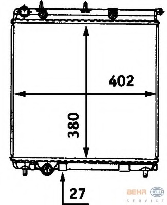 Radiator, racire motor 8MK 376 718-641 HELLA - Radiator apa/piese Radiator, racire motor 8MK 376 718-641 HELLA - Radiator apa/piese