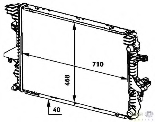 Radiator, racire motor 8MK 376 719-161 HELLA - Radiator apa/piese Radiator, racire motor 8MK 376 719-161 HELLA - Radiator apa/piese