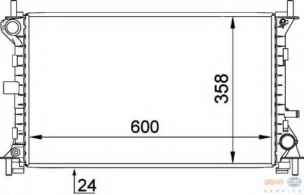 Radiator, racire motor 8MK 376 720-301 HELLA - Radiator apa/piese Radiator, racire motor 8MK 376 720-301 HELLA - Radiator apa/piese